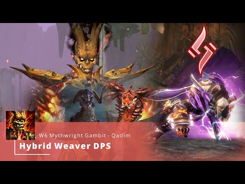 กิลด์วอร์ส 2  Update  Guild Wars 2 - Raid gameplay Wing 6 Qadim - Hybrid Weaver DPS (EN/TH sub)