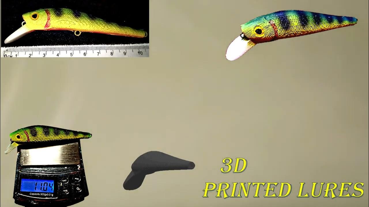 3D printed fishing lure 
