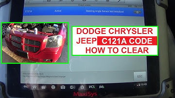 Code C121A Steering Angle Sensor not Initialized Dodge Chrysler Jeep  How to Calibrate
