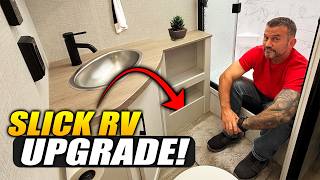 This RV Bathroom Upgrade is SO SLICK, You'll Think Its OEM! (RV Storage & DIY Renovation Ideas)