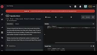 Codewars | Opposites Attract | Python 8 kyu Wealth