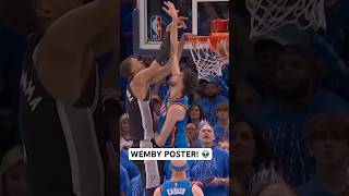 Wemby with the And 1 poster in double OT! 👽