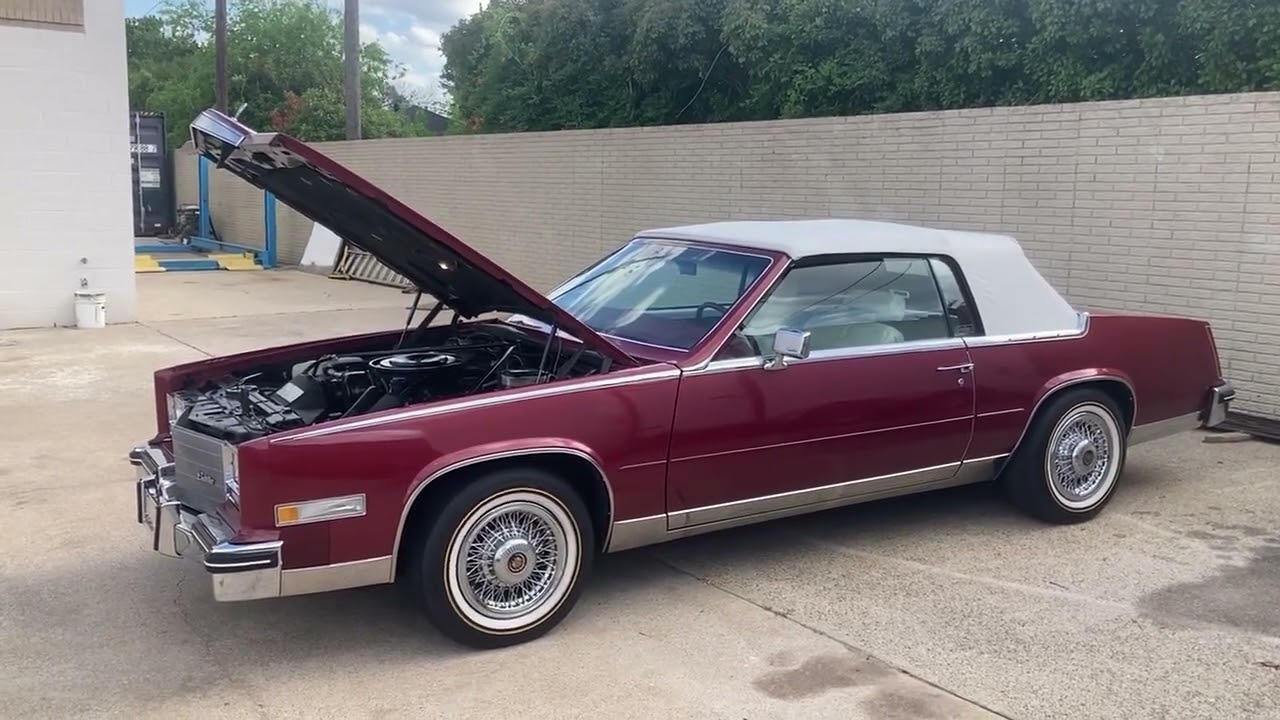 1985 Cadillac Eldorado Biarritz convertible .    Pre engine swap to 6.6 Liter Oldsmobile 403. ￼