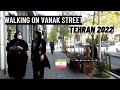 Walking tour - Walking on Vanak Street in Tehran - Iran Tehran