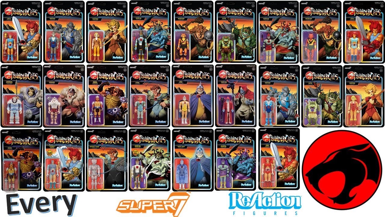 see newer video*** Every Super7 Thundercats Reaction Action Figure