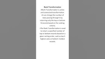 Rank Transformation in informatica cloud 2025 #informaticaiics #etl #easy #interviewquestions