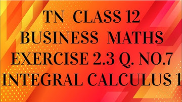 TN 12th Business maths chapter 2 exercise 2.3 question number 7