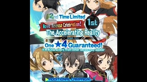 Sword Art Online: Memory Defrag: Ordinal Scale multi pull