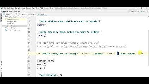 Connecting Python with SQLite3 DataBase Part-4 (Update Query++)