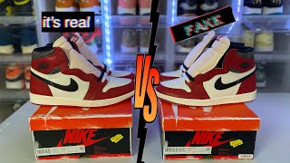 AIR JORDAN 1 CHICAGO LOST AND FOUND REAL VS FAKE | DON'T GET SCAMMED