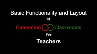 Basic Functionality and Layout  (for teachers)