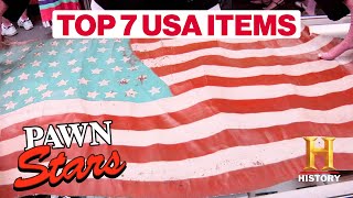 TOP 7 U.S.A. ITEMS | Pawn Stars