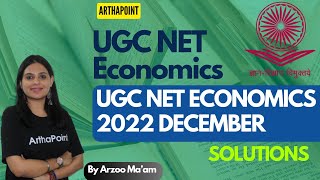 UGC NET ECONOMICS 2022 DECEMBER SOLUTIONS | Q1 TO Q10 | PART 1 | NTA NET ECONOMICS COACHING