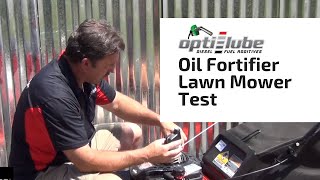 Opti-Lube Lawn Mower Tests With Oil Fortifier W Zddp Additive
