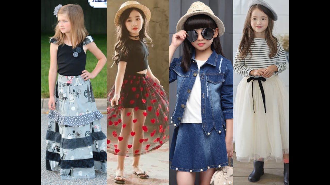 Trendy Skirts Blouse for Baby Girls/Latest baby girls casual Skirt and