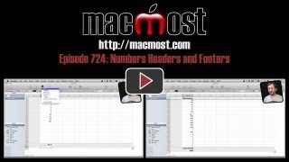 Numbers Headers and Footers (MacMost Now 724)