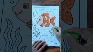 green crayon #drawing #shortvideo #art #youtubeshorts #shorts #shortvideo #algae #seaweed #ocean