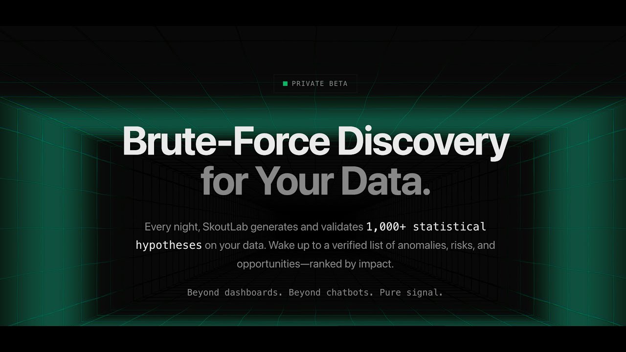 SkoutLab - Autonomous Data Discovery Platform - Demo