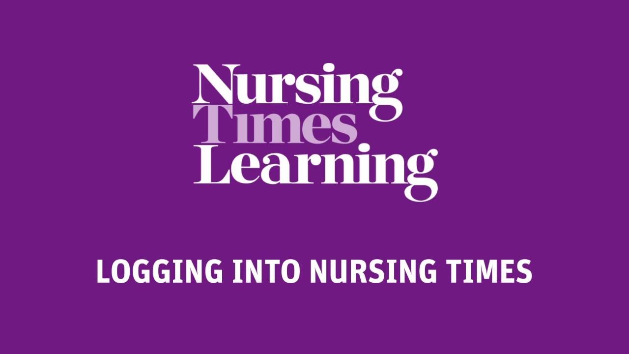 How to log into Nursing Times YouTube
