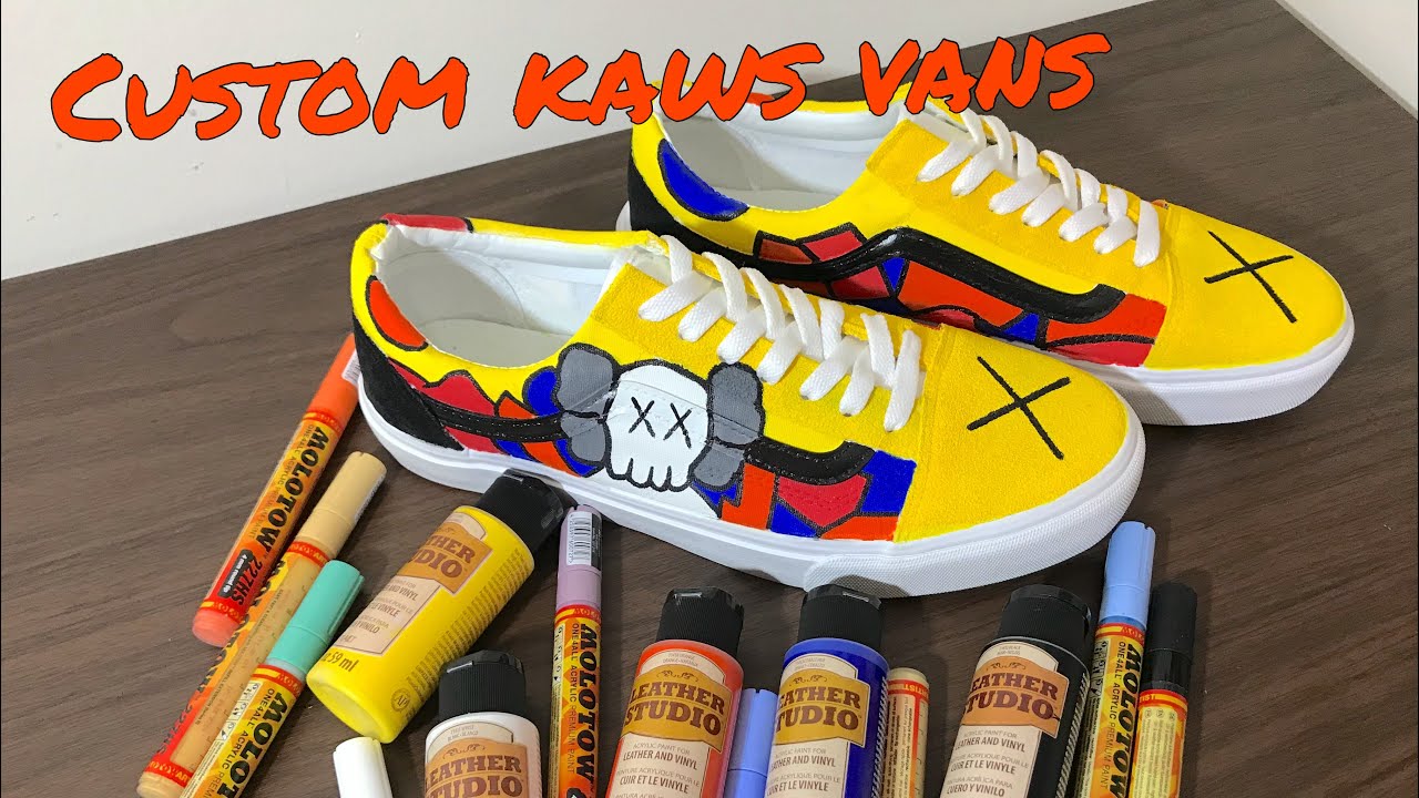 kaws custom vans