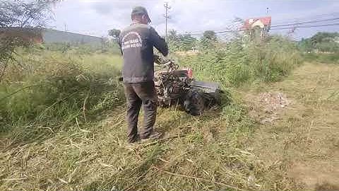 Máy cắt cỏ trục băm đường cắt 1, 2 mét động cơ Honda GX630 Vip