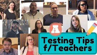 TEST TAKING TIPS from Teachers