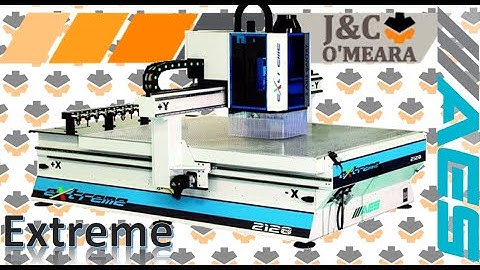 Extreme flat bed nesting, routing and face drilling CNC from AES, robust, fast and versatile