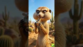 🦡 The Tiny Jungle Security Guard! #MeerkatComedy