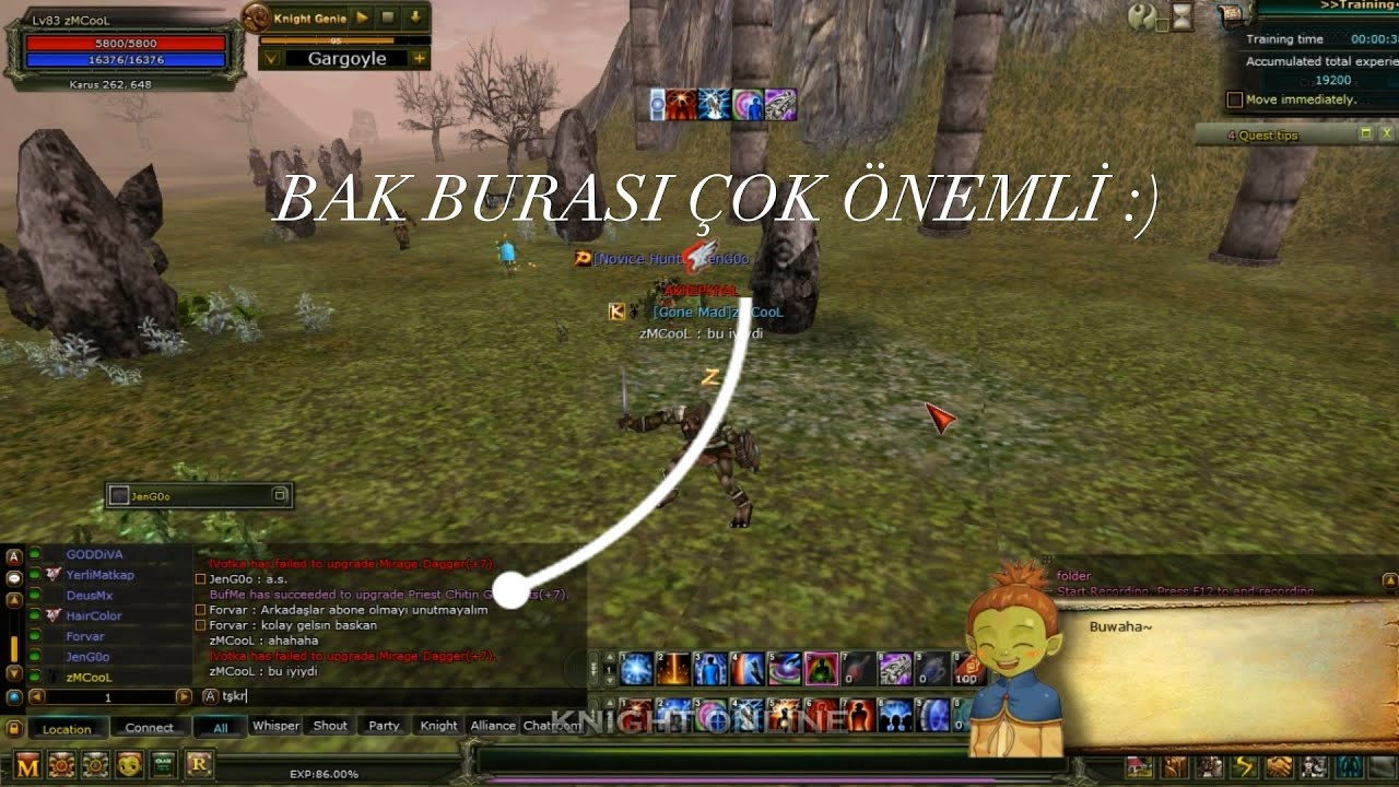 Solo - İnt Priest  10 Saat  Gargoyle  Genie farm - Knight Online 2023 güncel 