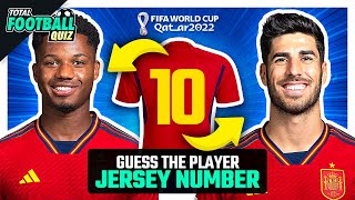 GUESS THE PLAYER JERSEY NUMBER - QATAR 2022 EDITION | TFQ QUIZ FOOTBALL 2023