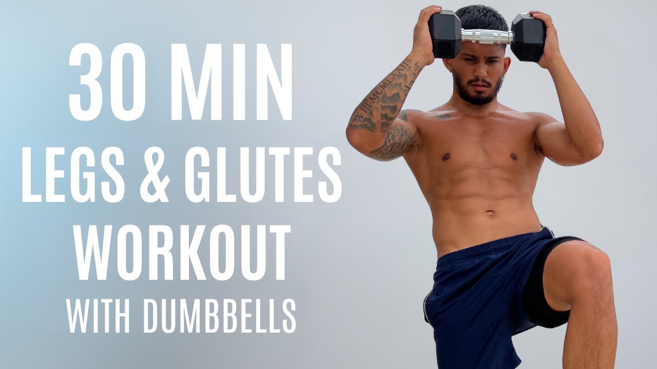 30 MIN LEGS & GLUTES DUMBBELL WORKOUT – Build Strength & Tone | At Home ...