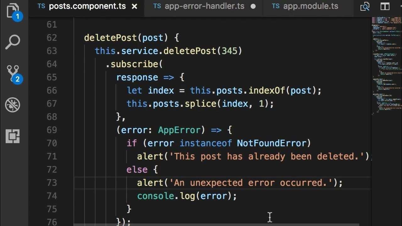 Angular | Beginner to Pro #129 - Global Error Handling+ [By Mosh ...