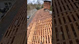 Wood shingle and lath removal