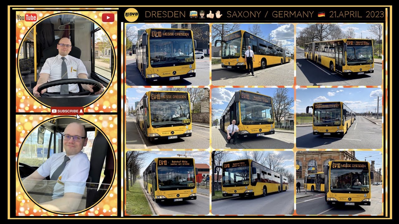 Dresden Bus line EV 10 with the Bus driver Eric / Dresdner Buslinie EV 10 mit dem Busfahrer Eric