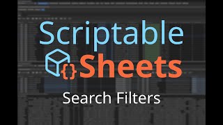 Scriptable Sheets: Search Filters