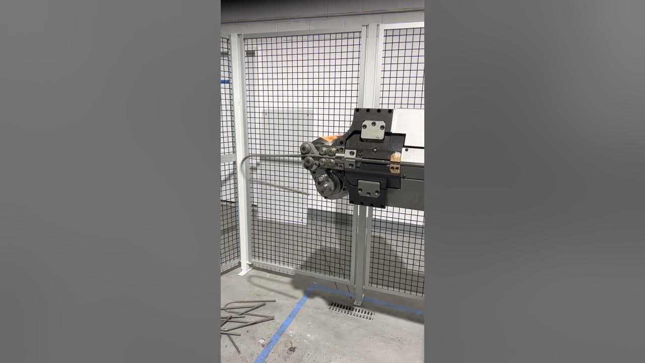 Numalliance Robomac 3D CNC Wire Forming Machine Producing Large Tent