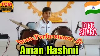 Drum Performance By Aman Hashmi Tc Music Classes वगशवर Online Music Competition
