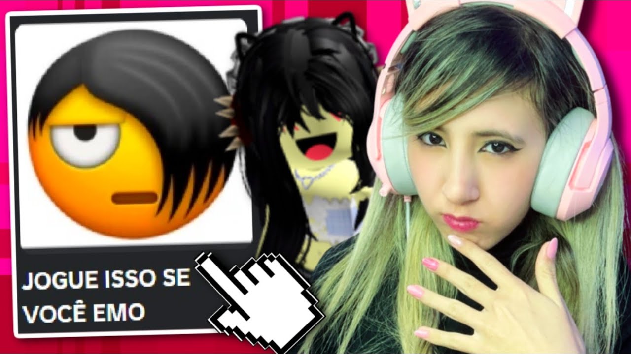 EU TESTEI JOGOS DE EMOS no ROBLOX!