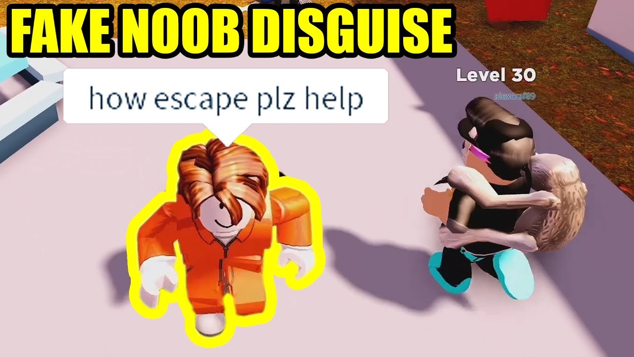 Pretending To Be The Biggest Noob Ever In Roblox Jailbreak Youtube - roblox noob rage the hacked roblox game