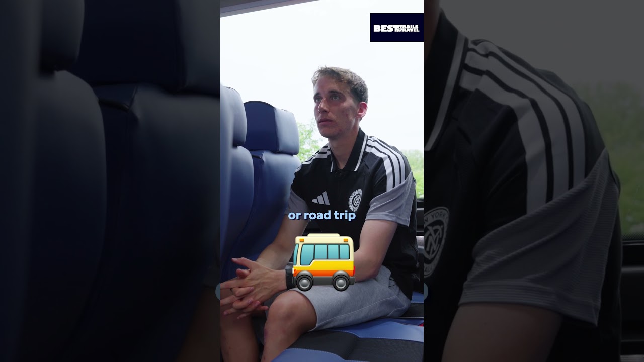 Kai answers the important travel questions 🚌✈️ #nycfc #mls #socceroos #travel #traveling