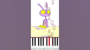 Jax😅Pomni🥰The Amazing Digital Circus Animation (@pinkorojapan) - Octave Piano Tutorial