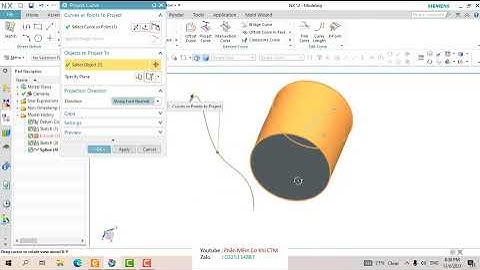 Les 29 Diepgaande kennis van de opdracht Project Curve | NX SURFACE