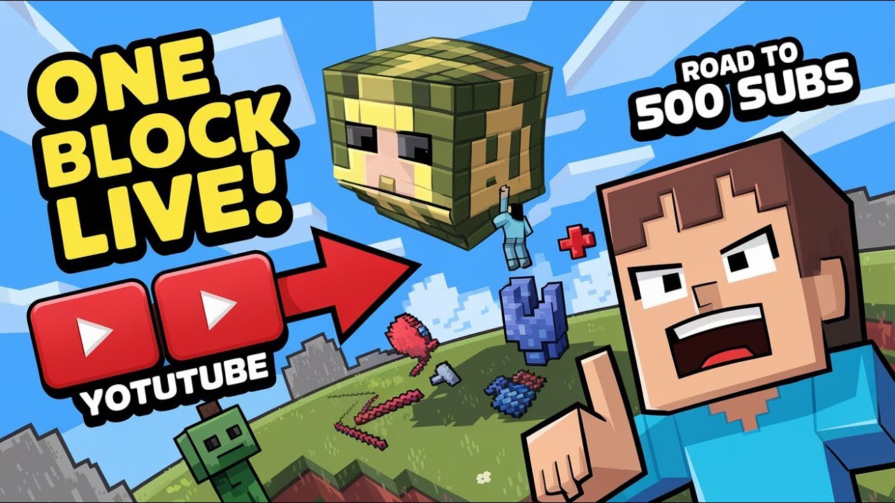 PLAYING MINECRAFT ONEBLOCK LIVE || LIVE STREAM #minecraftlive - YouTube