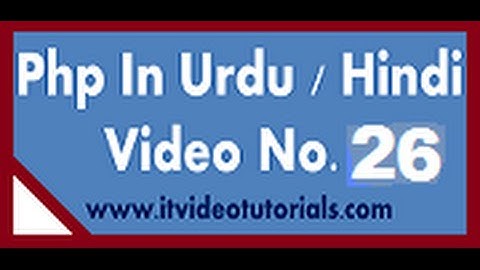 Php tutorials in urdu/hindi  switch statment