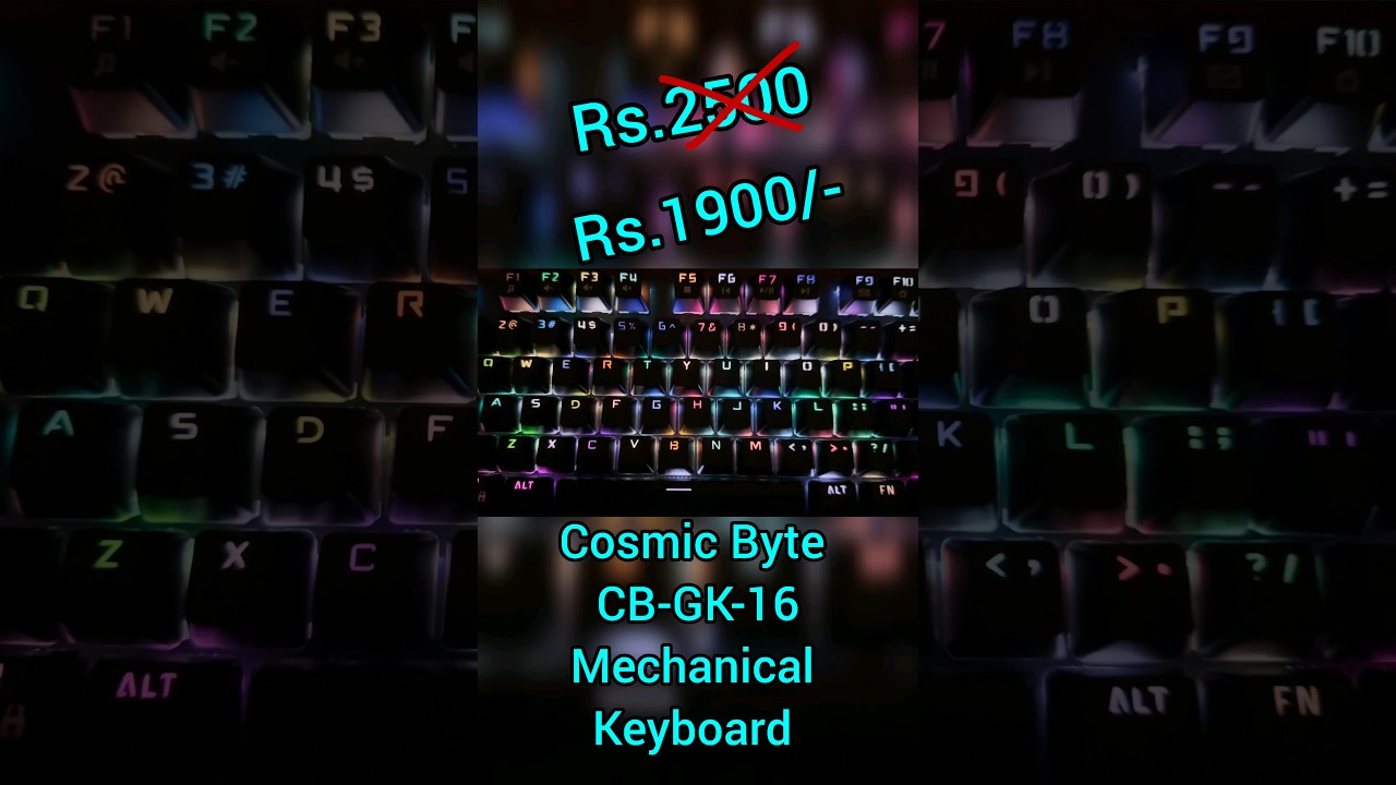 Cosmic Byte CB-GK-16  Mechanical best keyboard?  