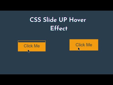 CSS Button Hover Slide Up Effect | Animated Sliding Hover Effect | Pure HTML CSS | CSS Design