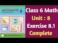 Class 6 Math Unit 8 Exercise 8.1 Complete | Class 6 Chapter 8 Surface Area and Volume Exercise 8.1