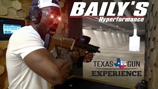 Uriah Hall and Baily's Hyperformance visit Texas Gun Experience