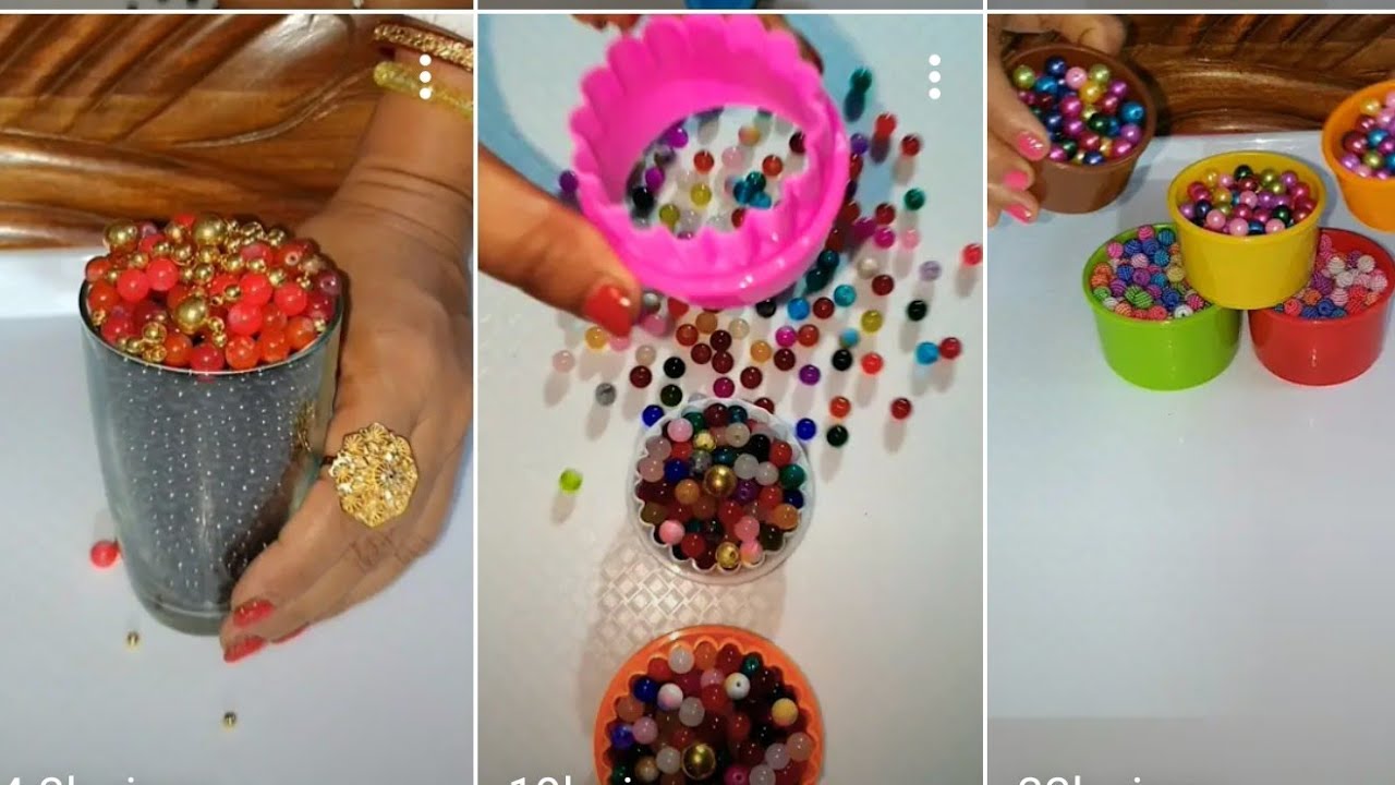 #shortsvideo #beadsartasmr #beadsjewellery #colourbeads 