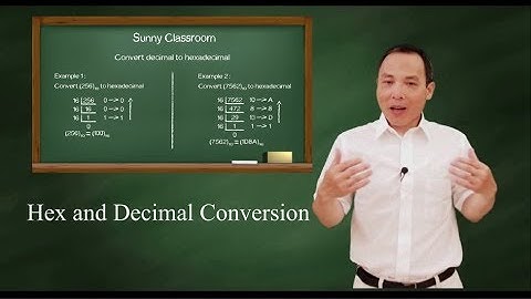 Hex and decimal conversion